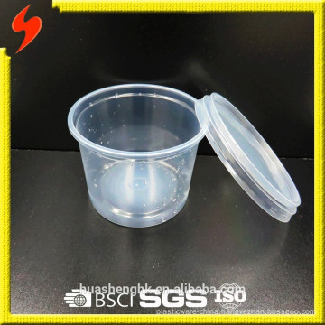 OEM PP Clear Disposable Takeaway Plastic 18oz/590ml Lunch Bowl with Lid